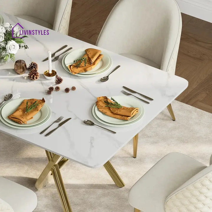 Anna Sintered Stone Dining Table Set for 6