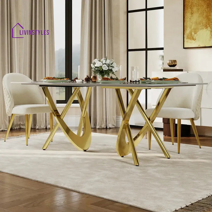 Anna Sintered Stone Dining Table Set for 6