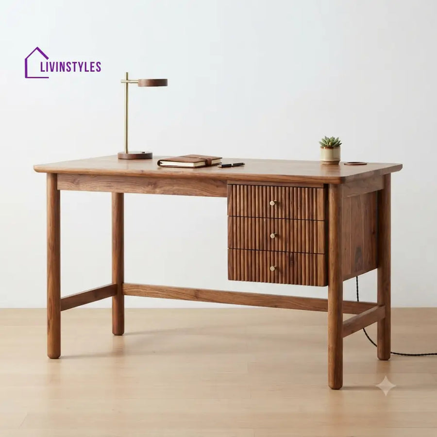 Annapoorani Sheesham Wood Study Table for Home | Wooden Study Table