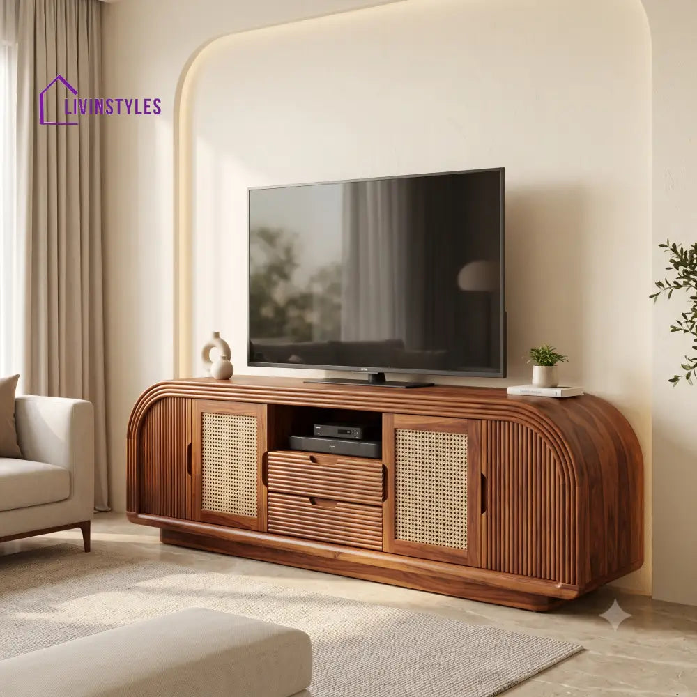 Anouk Solid Sheesham Wood Tv Unit for Living Room | Tv Cabinet | Tv Console Unit