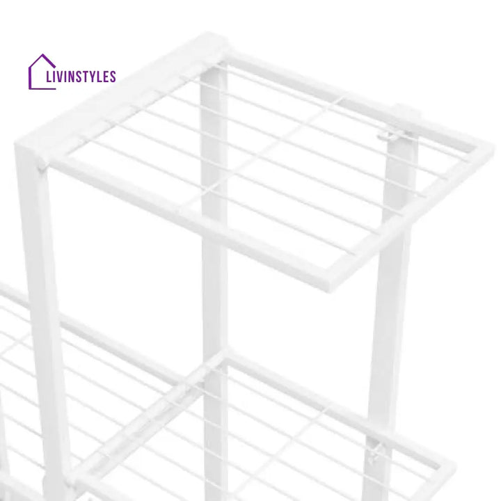 Ansh Metal Plant Stand With Four Wheels For Balcony