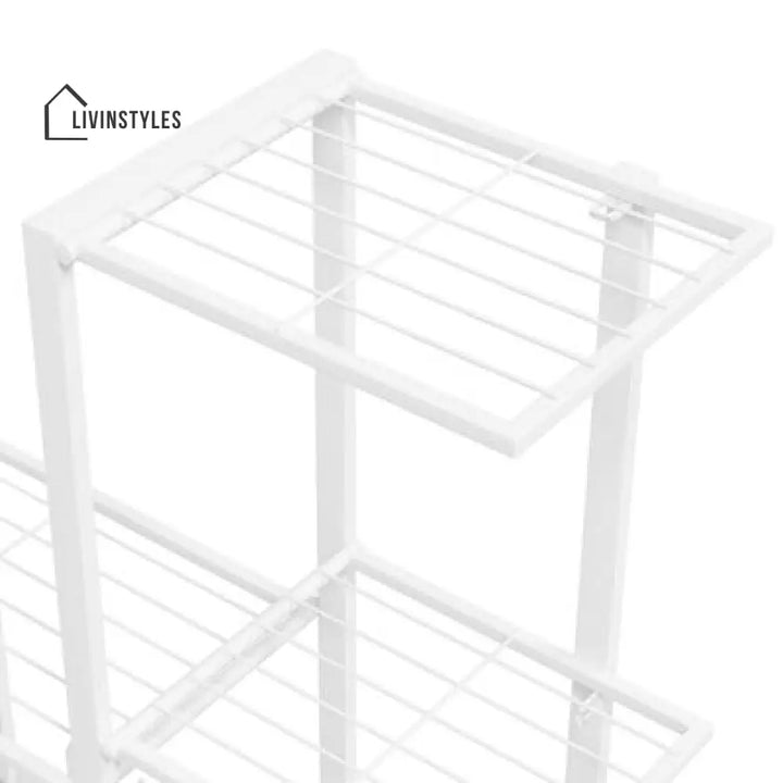 Ansh Metal Plant Stand With Four Wheels For Balcony