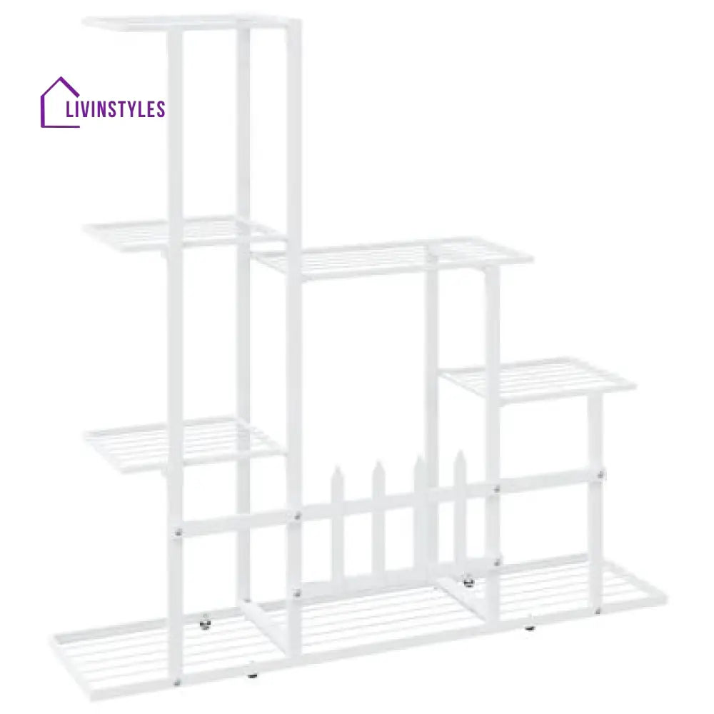 Ansh Metal Plant Stand With Four Wheels For Balcony