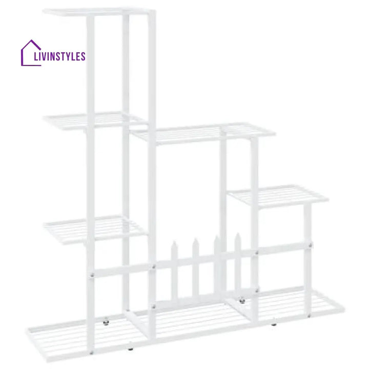 Ansh Metal Plant Stand With Four Wheels For Balcony