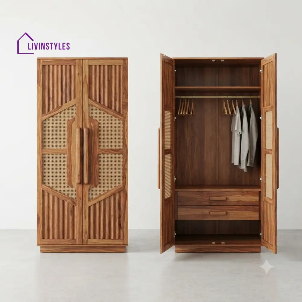 Anshika Wooden Wardrobe for Clothes | Cupboard for Clothes