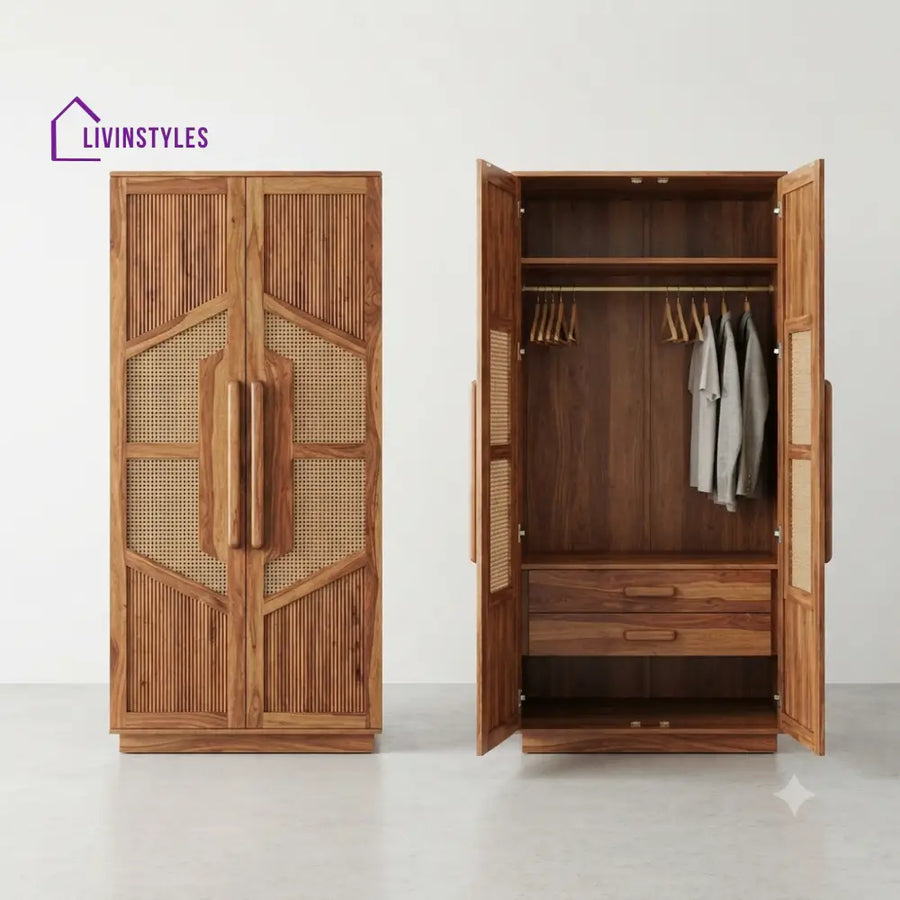 Anshika Wooden Wardrobe for Clothes | Cupboard for Clothes