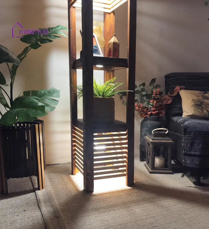 Antilia Wooden Floor Lamp Lamps