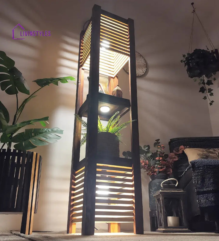 Antilia Wooden Floor Lamp Lamps