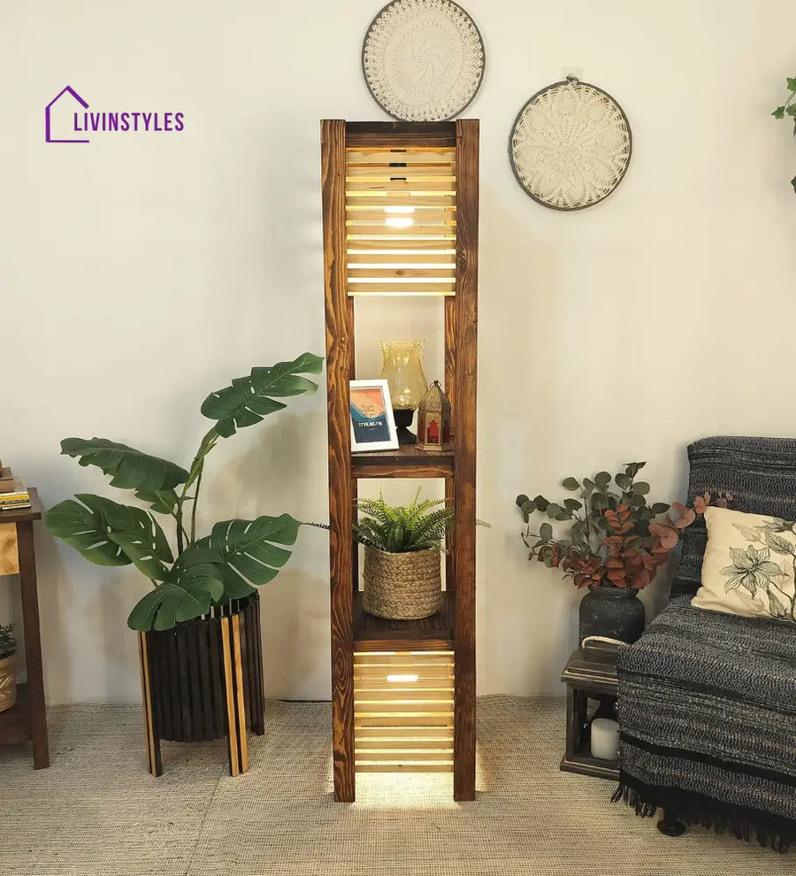 Antilia Wooden Floor Lamp Lamps