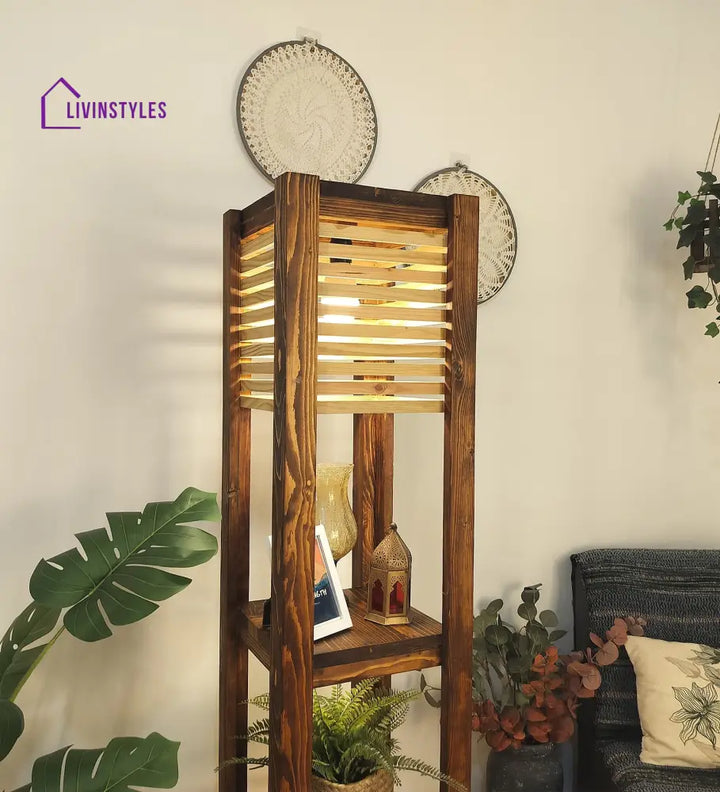 Antilia Wooden Floor Lamp Lamps