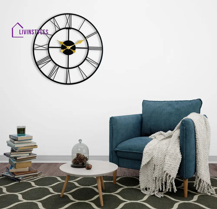 Antique Metal Wall Clock