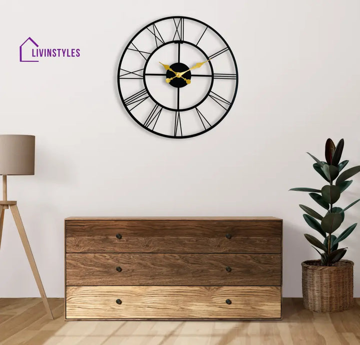 Antique Metal Wall Clock