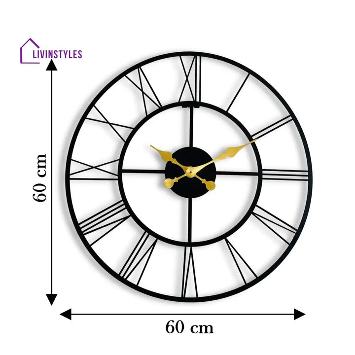 Antique Metal Wall Clock