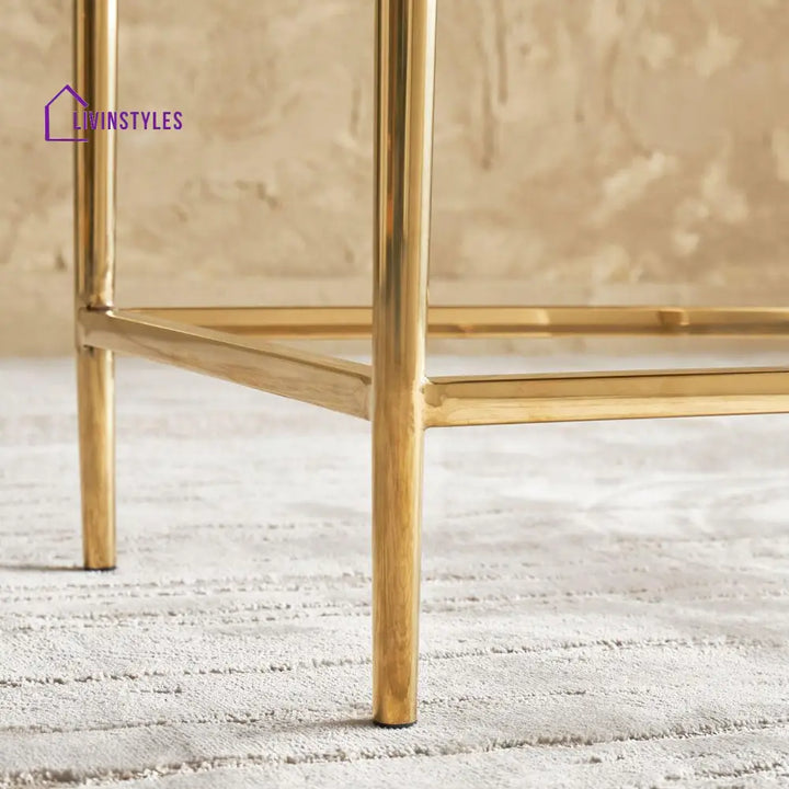 Anton Elegant Striped Cut Bar Cabinet