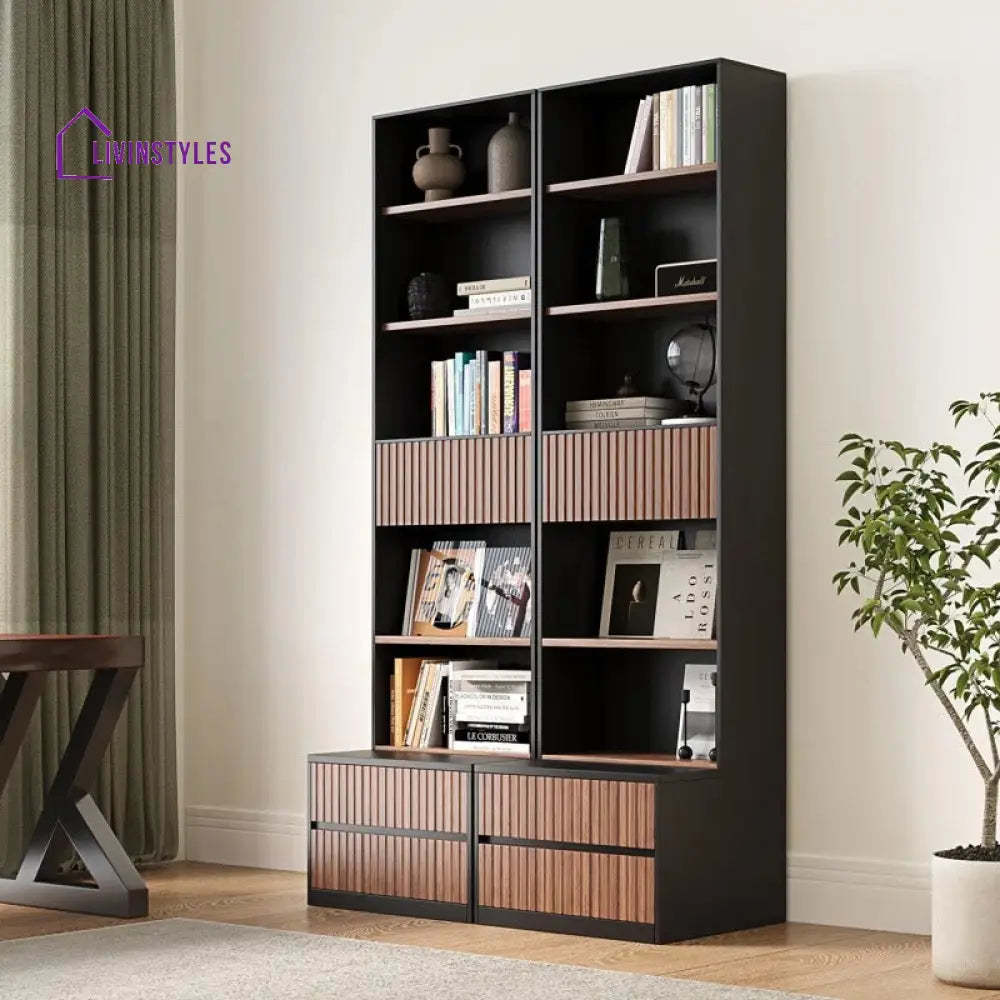 Antonina Engineered Wood Bookshelves | Bookshelf for Living Room | Bedroom | Drawing Room | Study Room