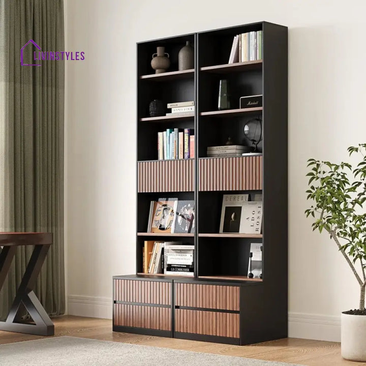 Antonina Engineered Wood Bookshelves | Bookshelf for Living Room | Bedroom | Drawing Room | Study Room