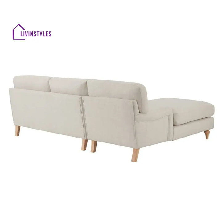 Antonio Left Hand Chaise Sofa | L Shaped Sofa - Beige - Sofas