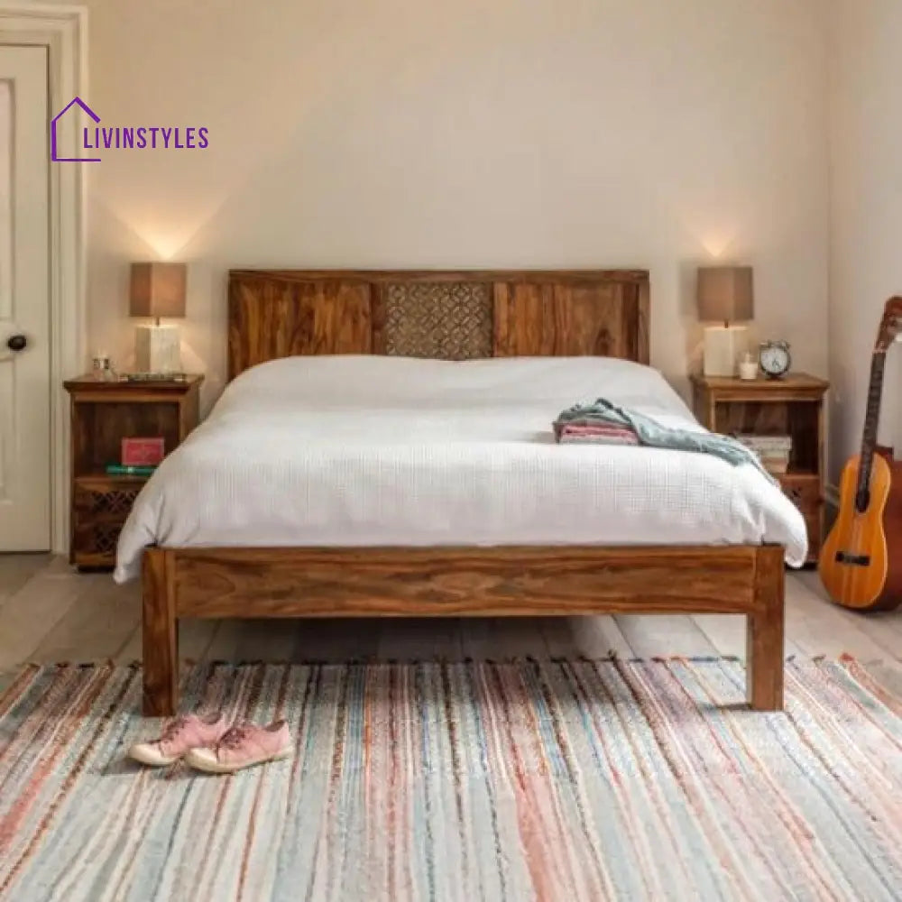 Anusha Sheesham Wood Non Storage Bed
