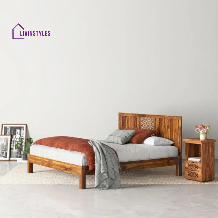 Anusha Sheesham Wood Non Storage Bed
