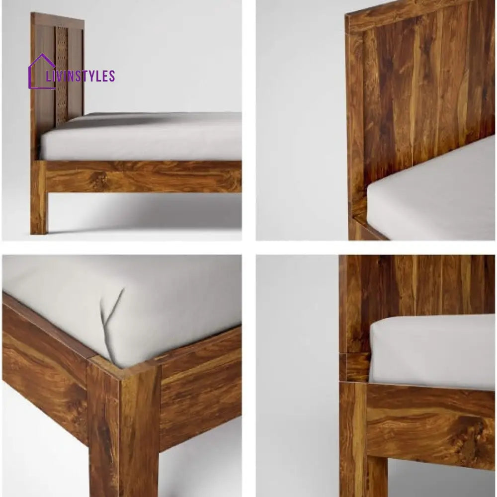 Anusha Sheesham Wood Non Storage Bed