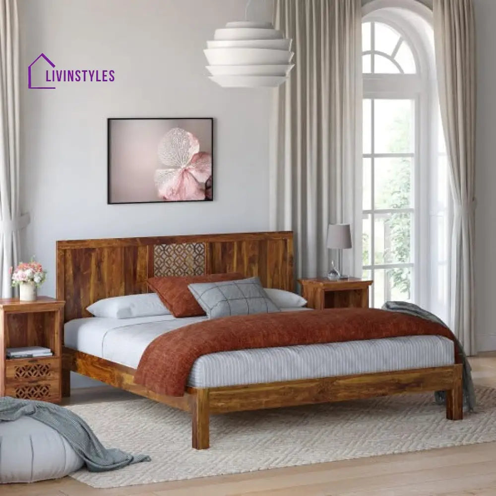 Anusha Sheesham Wood Non Storage Bed