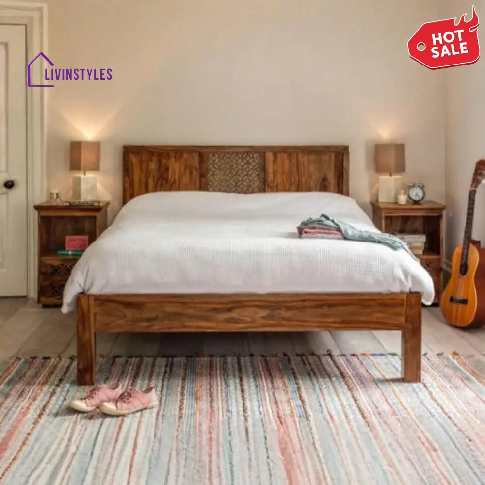 Anusha Sheesham Wood Non Storage Bed