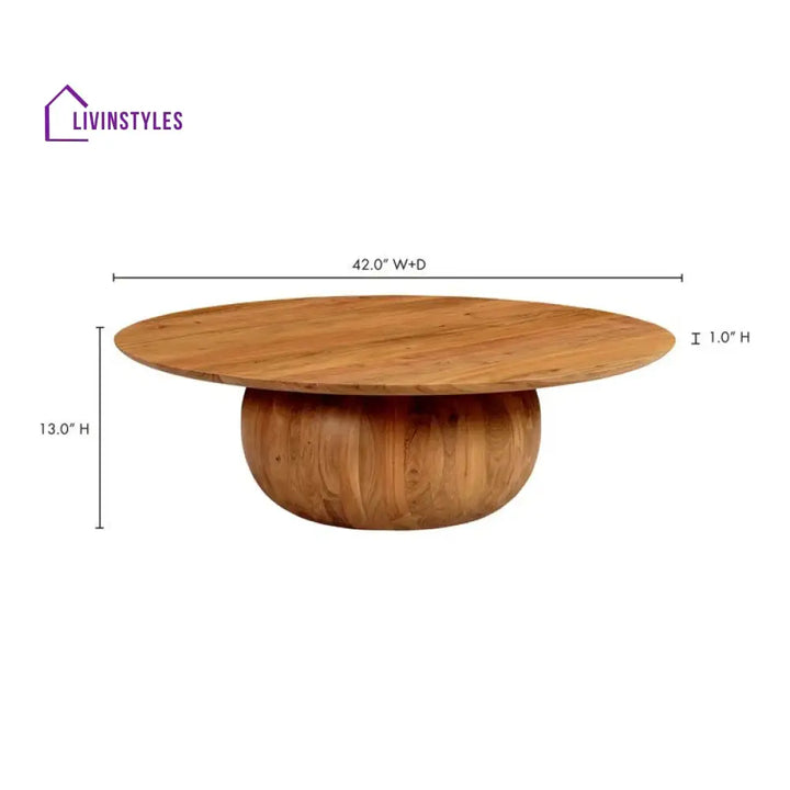 Anusha Solid Wood Coffee Table for Living Room