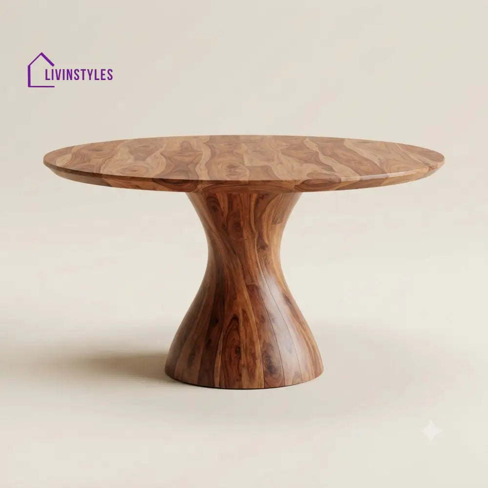 Anvaya Wooden Round Dining Table