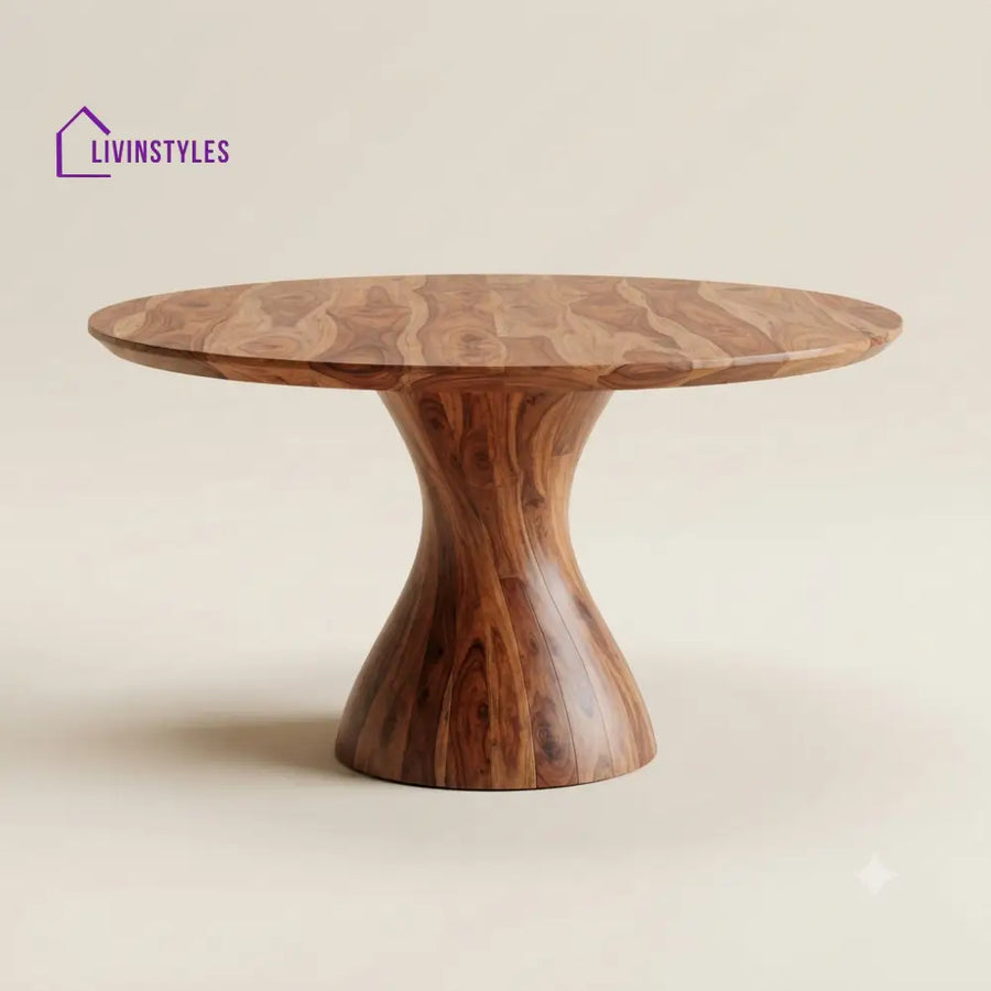Anvaya Wooden Round Dining Table