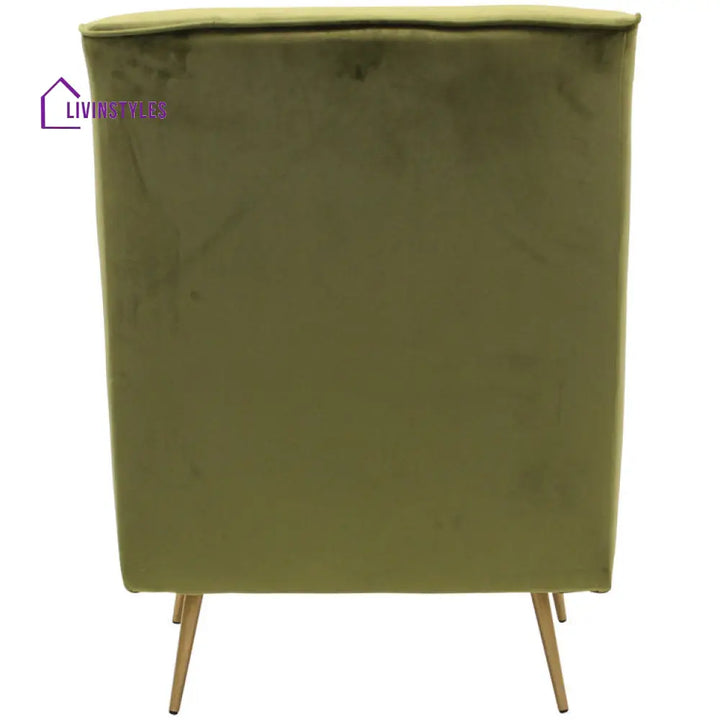 Anvika Metal and Fabric Arm Chair | Living Room Chair | Lounge Chair