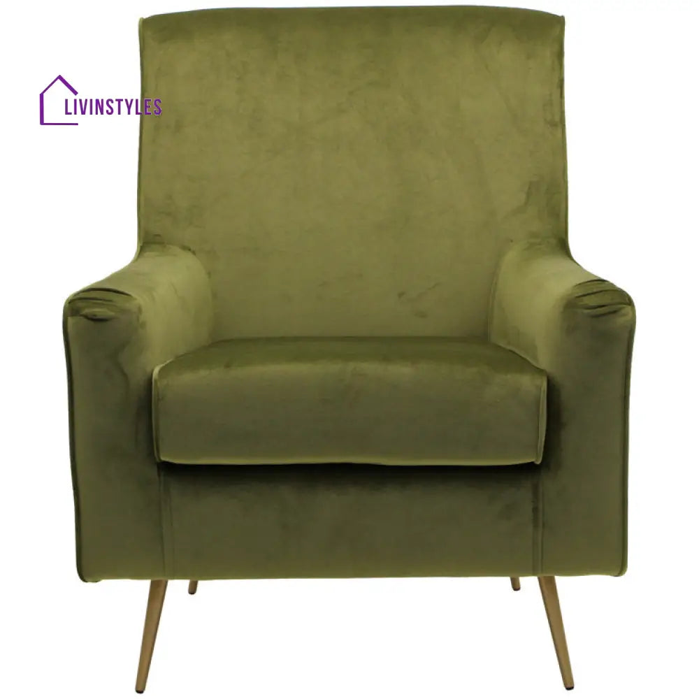 Anvika Metal and Fabric Arm Chair | Living Room Chair | Lounge Chair