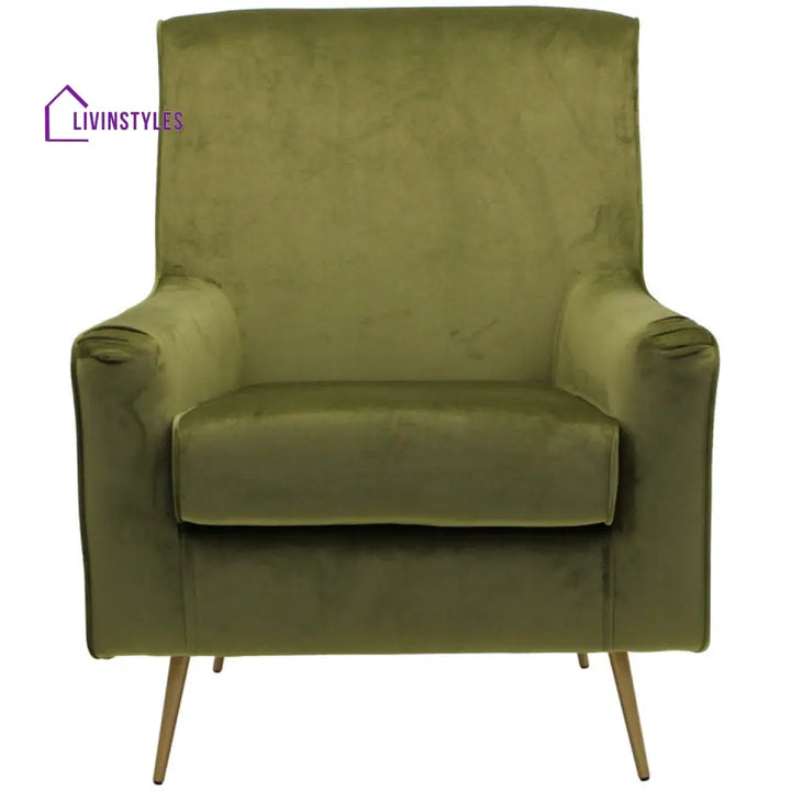 Anvika Metal and Fabric Arm Chair | Living Room Chair | Lounge Chair