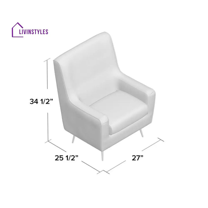 Anvika Metal and Fabric Arm Chair | Living Room Chair | Lounge Chair