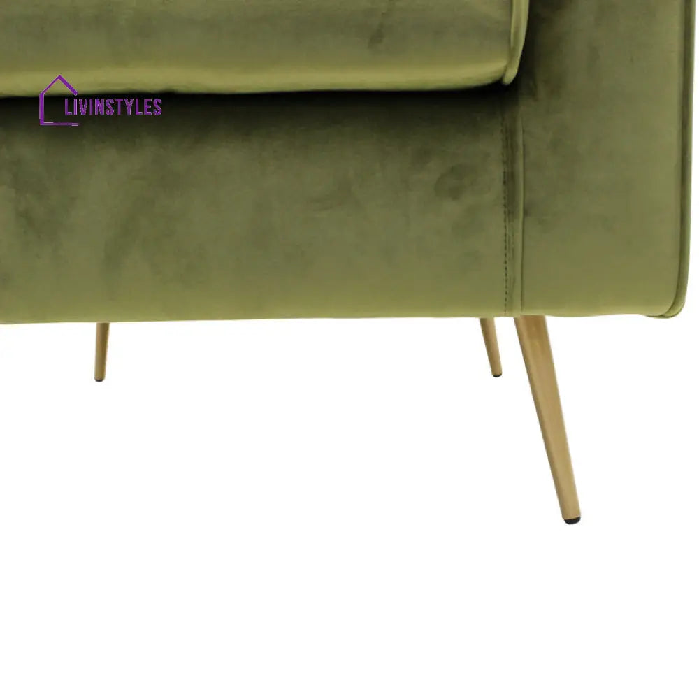 Anvika Metal and Fabric Arm Chair | Living Room Chair | Lounge Chair