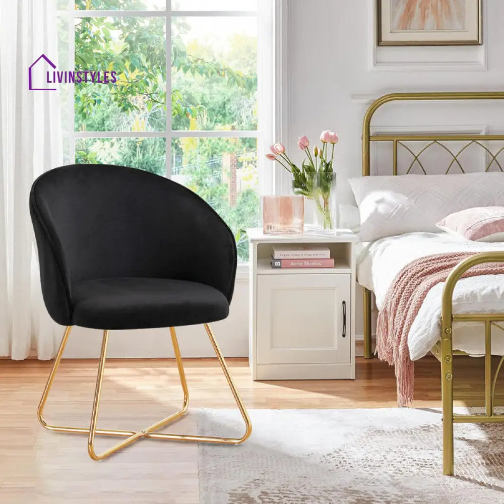 Anvika Metal Frame and Fabric Arm Chair | Living Room Chair | Lounge Chair