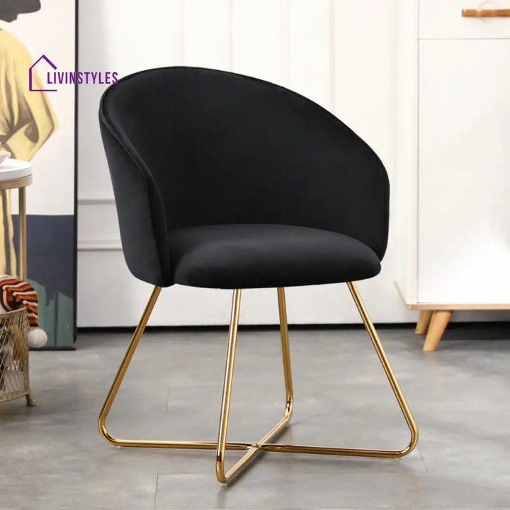 Anvika Metal Frame and Fabric Arm Chair | Living Room Chair | Lounge Chair