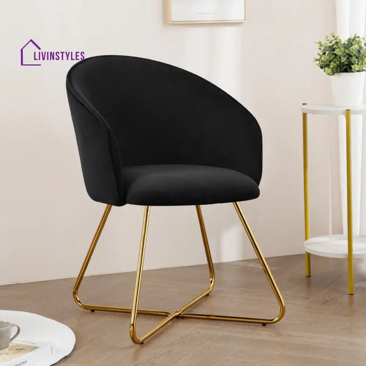 Anvika Metal Frame and Fabric Arm Chair | Living Room Chair | Lounge Chair