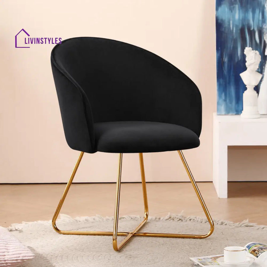 Anvika Metal Frame and Fabric Arm Chair | Living Room Chair | Lounge Chair