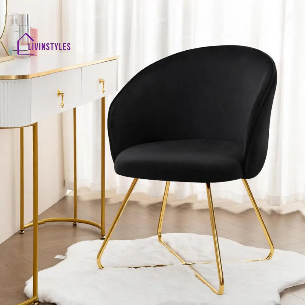 Anvika Metal Frame and Fabric Arm Chair | Living Room Chair | Lounge Chair
