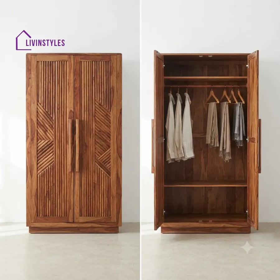 Anvika Wooden Wardrobe for Clothes | Cupboard for Clothes