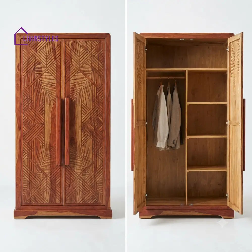 Anvitha Wooden Wardrobe for Clothes | Cupboard for Clothes