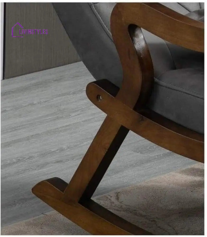 Aparna Sheesham Wood Rocking Chair With Footrest