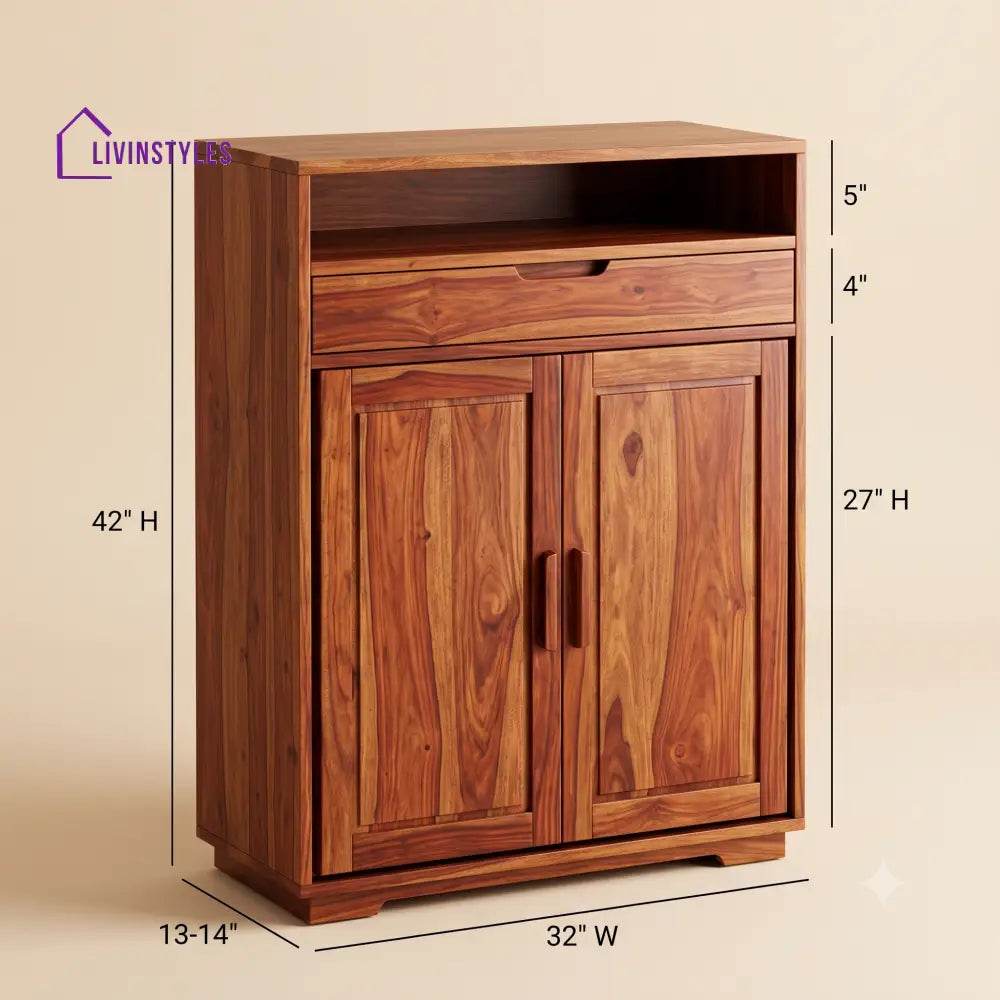Aparna Wooden Shoe Rack for Home | Shoe Cabinet