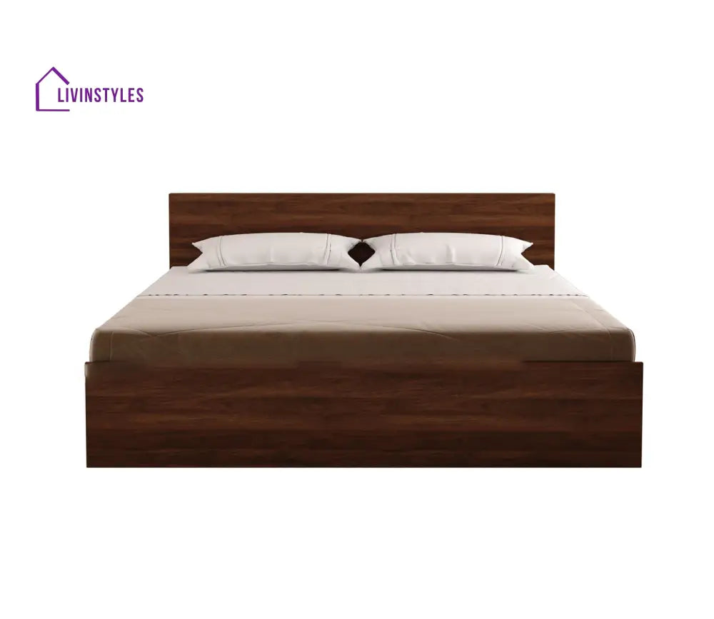 Apeksha Engineered Wood Bed in Columbian Walnut Finish