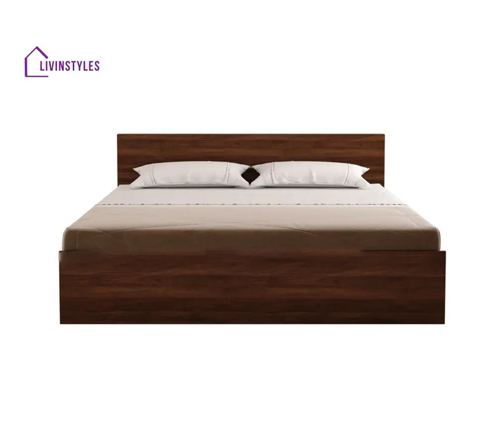 Apeksha Engineered Wood Bed in Columbian Walnut Finish