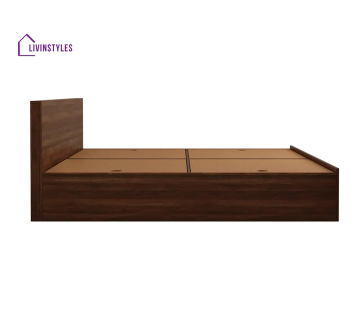 Apeksha Engineered Wood Bed in Columbian Walnut Finish