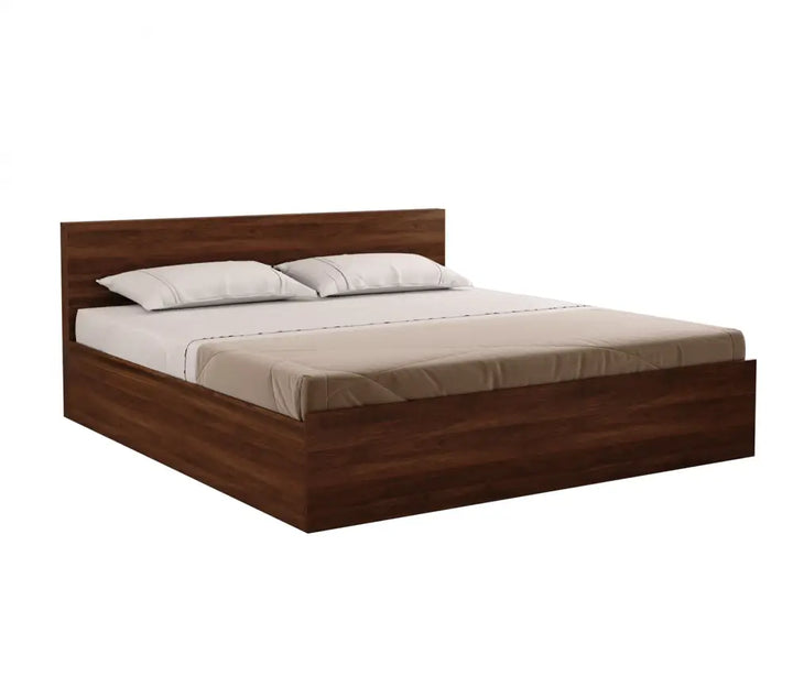 Apeksha Engineered Wood Bed in Columbian Walnut Finish King Size - 82 X 74 Size