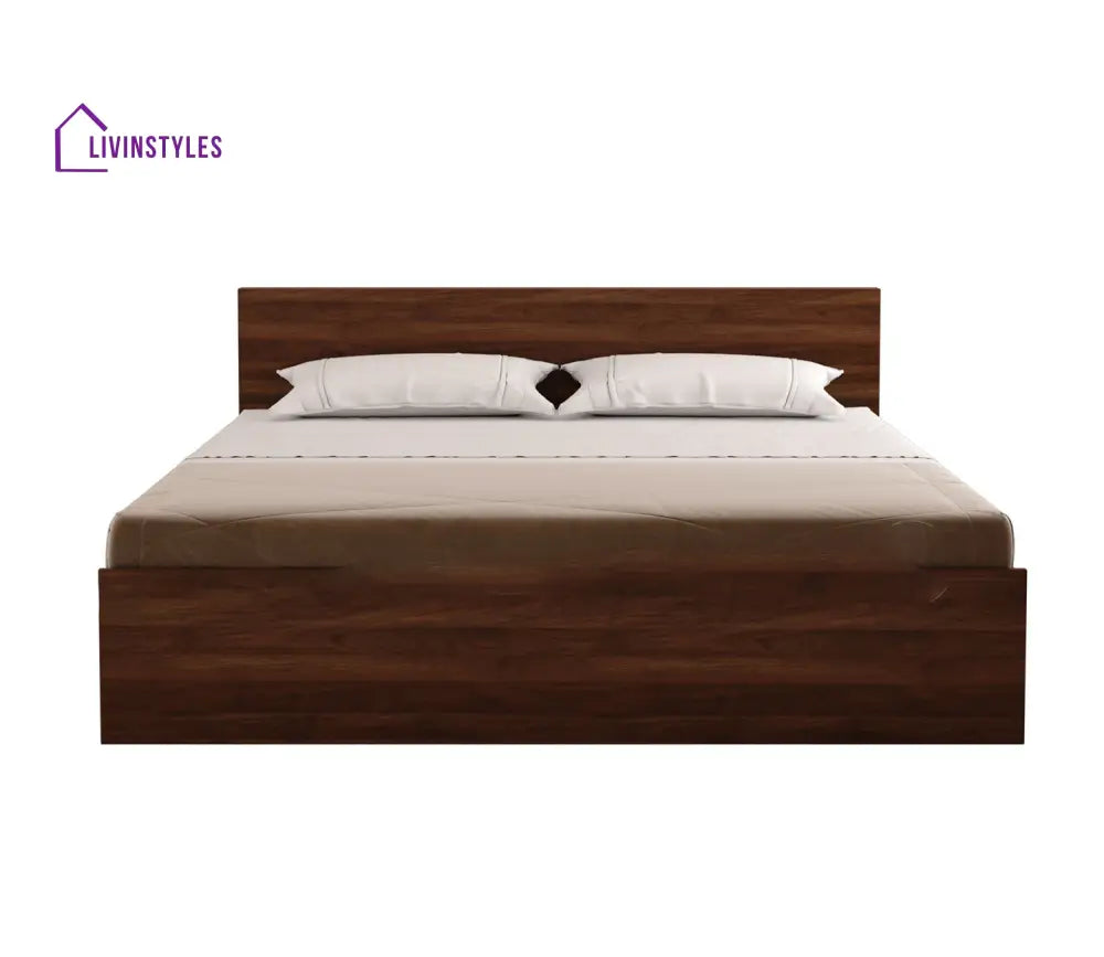 Apeksha Engineered Wood Bed without Storage in Columbian Walnut Finish King Size - 82 X 74