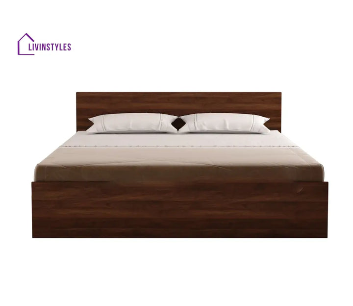 Apeksha Engineered Wood Bed without Storage in Columbian Walnut Finish King Size - 82 X 74
