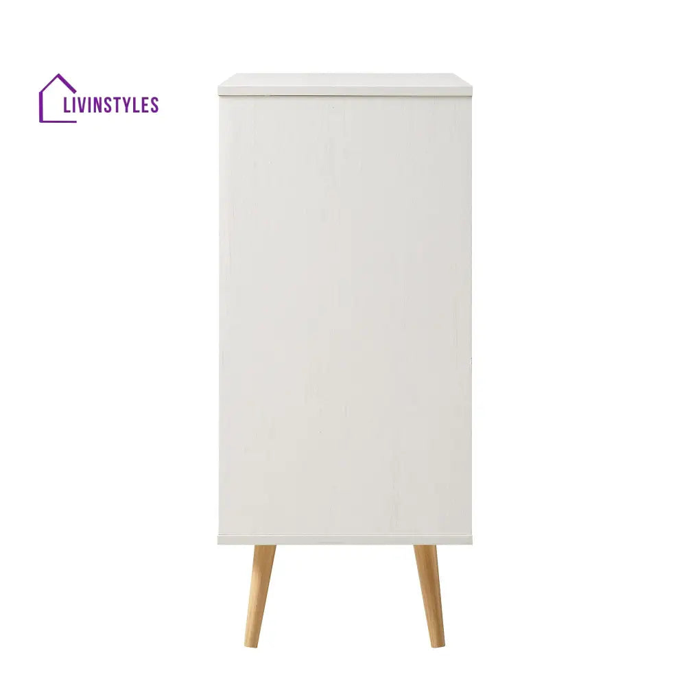 Frances Woven Rattan Drinks Cabinet White Cabinets & Chests